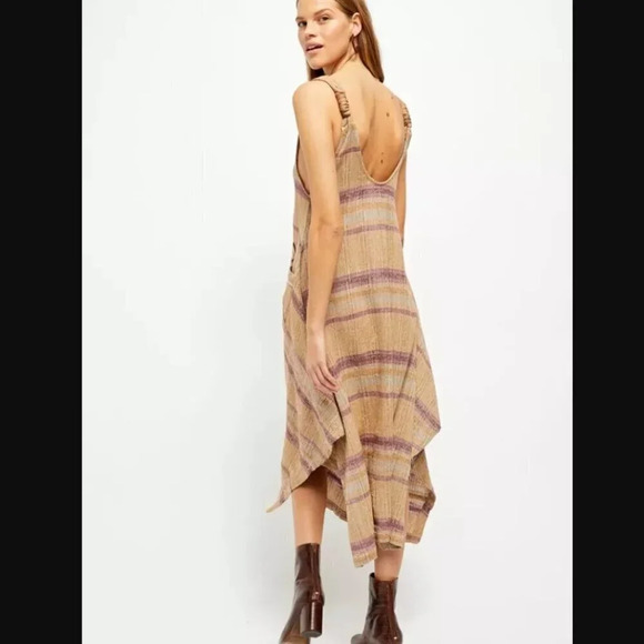 Free People Harper Striped Midi Dress - Picture 2 of 10
